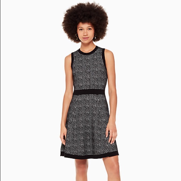 Kate Spade Out West Mod Plaid Sweater Dress - Picture 1 of 6